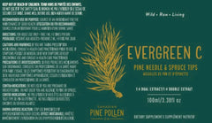 Evergreen C - Teinture d'aiguilles de pin et de pointes d'épicéa