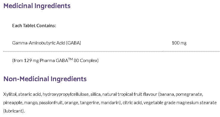 GABA-Pro® · 100 mg Tropical Breeze