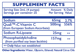 Vitamine C liposomale avec acide R-lipoïque