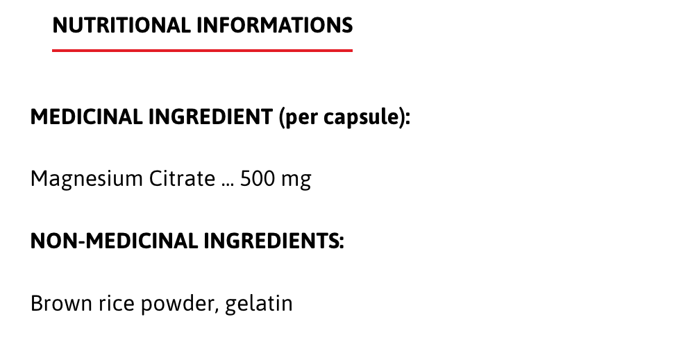 Mag Citrate 500